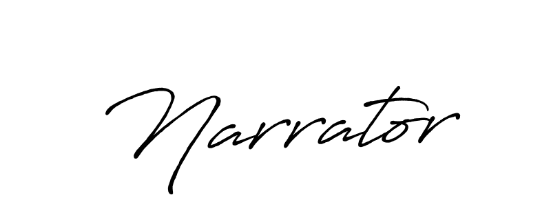 Make a beautiful signature design for name Narrator. Use this online signature maker to create a handwritten signature for free. Narrator signature style 7 images and pictures png
