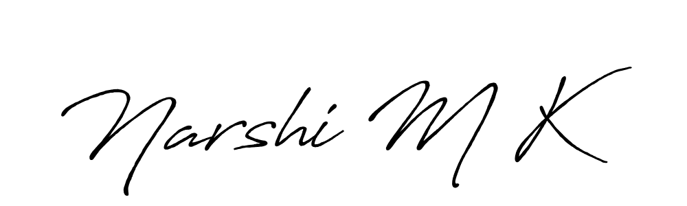 Once you've used our free online signature maker to create your best signature Antro_Vectra_Bolder style, it's time to enjoy all of the benefits that Narshi M K name signing documents. Narshi M K signature style 7 images and pictures png