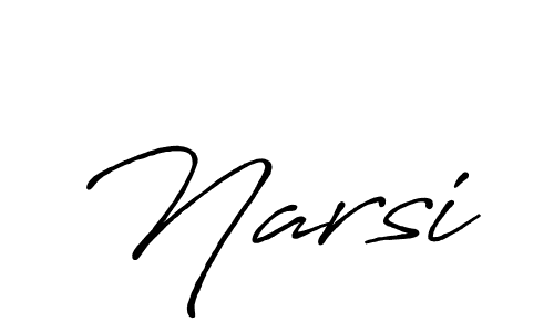 Narsi stylish signature style. Best Handwritten Sign (Antro_Vectra_Bolder) for my name. Handwritten Signature Collection Ideas for my name Narsi. Narsi signature style 7 images and pictures png