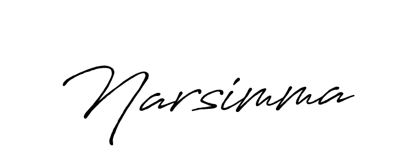 Narsimma stylish signature style. Best Handwritten Sign (Antro_Vectra_Bolder) for my name. Handwritten Signature Collection Ideas for my name Narsimma. Narsimma signature style 7 images and pictures png