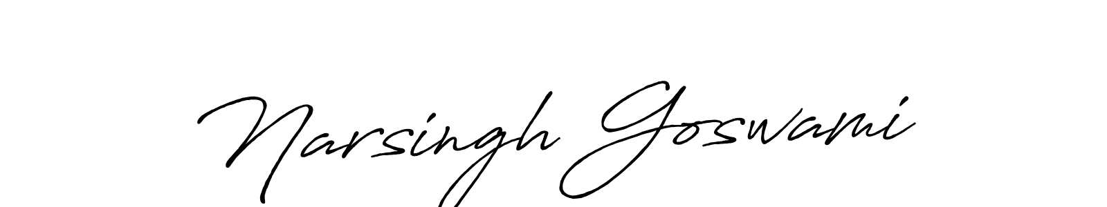 if you are searching for the best signature style for your name Narsingh Goswami. so please give up your signature search. here we have designed multiple signature styles  using Antro_Vectra_Bolder. Narsingh Goswami signature style 7 images and pictures png