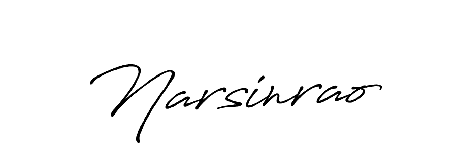 Use a signature maker to create a handwritten signature online. With this signature software, you can design (Antro_Vectra_Bolder) your own signature for name Narsinrao. Narsinrao signature style 7 images and pictures png