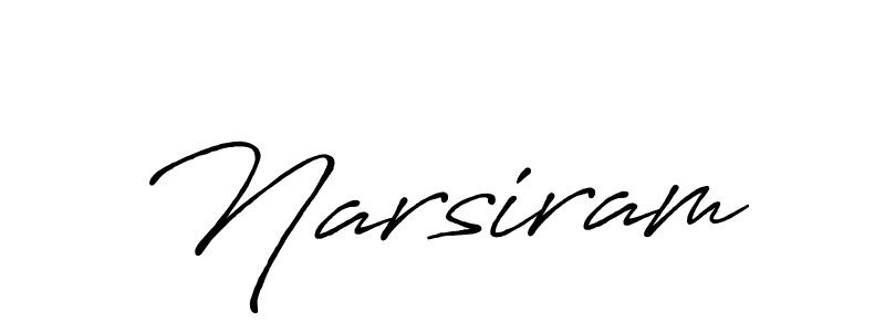 You should practise on your own different ways (Antro_Vectra_Bolder) to write your name (Narsiram) in signature. don't let someone else do it for you. Narsiram signature style 7 images and pictures png