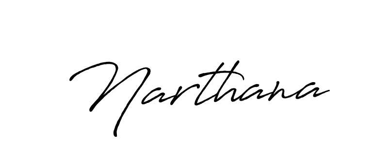How to make Narthana name signature. Use Antro_Vectra_Bolder style for creating short signs online. This is the latest handwritten sign. Narthana signature style 7 images and pictures png