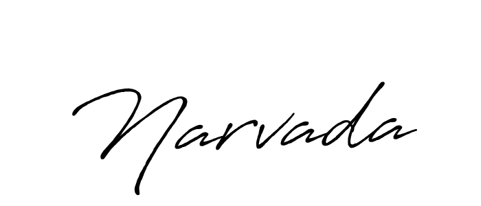 How to make Narvada name signature. Use Antro_Vectra_Bolder style for creating short signs online. This is the latest handwritten sign. Narvada signature style 7 images and pictures png