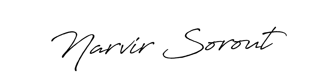 It looks lik you need a new signature style for name Narvir Sorout. Design unique handwritten (Antro_Vectra_Bolder) signature with our free signature maker in just a few clicks. Narvir Sorout signature style 7 images and pictures png