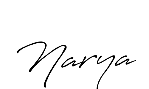 Make a beautiful signature design for name Narya. With this signature (Antro_Vectra_Bolder) style, you can create a handwritten signature for free. Narya signature style 7 images and pictures png