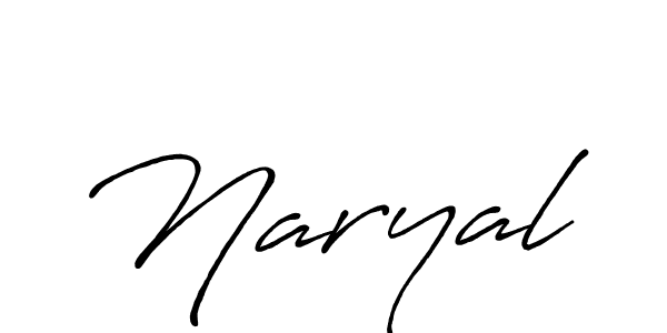 Create a beautiful signature design for name Naryal. With this signature (Antro_Vectra_Bolder) fonts, you can make a handwritten signature for free. Naryal signature style 7 images and pictures png