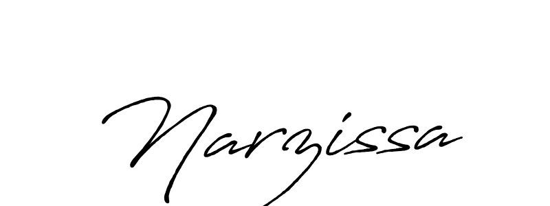 How to make Narzissa signature? Antro_Vectra_Bolder is a professional autograph style. Create handwritten signature for Narzissa name. Narzissa signature style 7 images and pictures png