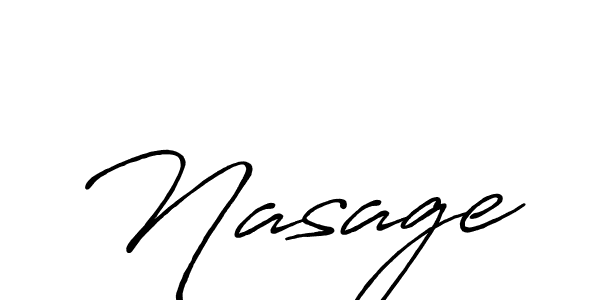 How to make Nasage signature? Antro_Vectra_Bolder is a professional autograph style. Create handwritten signature for Nasage name. Nasage signature style 7 images and pictures png