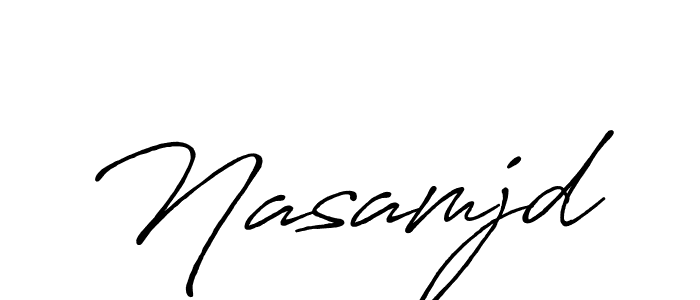 Make a beautiful signature design for name Nasamjd. Use this online signature maker to create a handwritten signature for free. Nasamjd signature style 7 images and pictures png