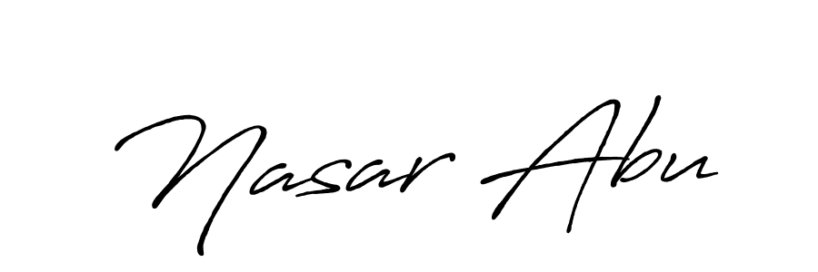 if you are searching for the best signature style for your name Nasar Abu. so please give up your signature search. here we have designed multiple signature styles  using Antro_Vectra_Bolder. Nasar Abu signature style 7 images and pictures png