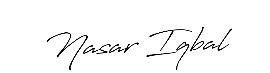 Similarly Antro_Vectra_Bolder is the best handwritten signature design. Signature creator online .You can use it as an online autograph creator for name Nasar Iqbal. Nasar Iqbal signature style 7 images and pictures png