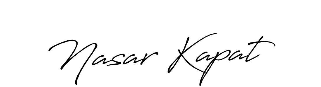 Antro_Vectra_Bolder is a professional signature style that is perfect for those who want to add a touch of class to their signature. It is also a great choice for those who want to make their signature more unique. Get Nasar Kapat name to fancy signature for free. Nasar Kapat signature style 7 images and pictures png