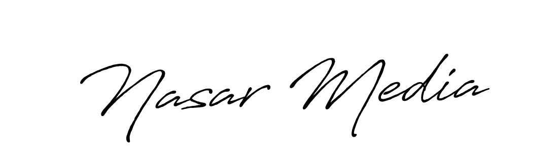 if you are searching for the best signature style for your name Nasar Media. so please give up your signature search. here we have designed multiple signature styles  using Antro_Vectra_Bolder. Nasar Media signature style 7 images and pictures png