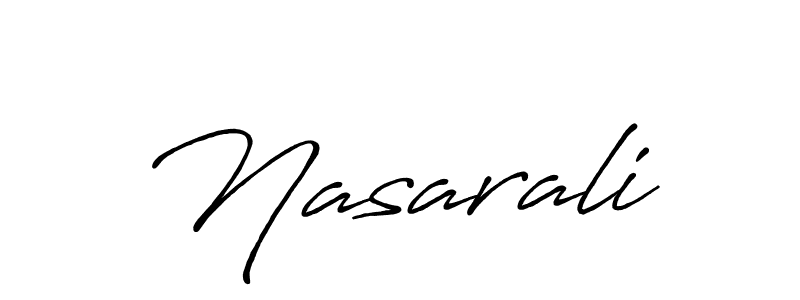 Design your own signature with our free online signature maker. With this signature software, you can create a handwritten (Antro_Vectra_Bolder) signature for name Nasarali. Nasarali signature style 7 images and pictures png