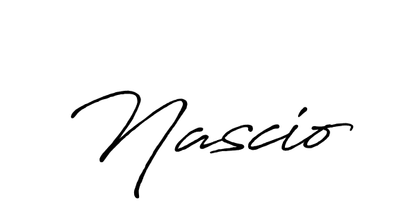 How to make Nascio signature? Antro_Vectra_Bolder is a professional autograph style. Create handwritten signature for Nascio name. Nascio signature style 7 images and pictures png