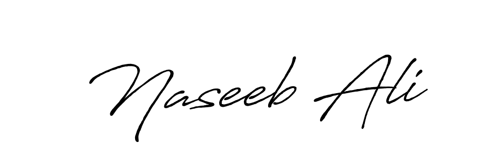 How to make Naseeb Ali signature? Antro_Vectra_Bolder is a professional autograph style. Create handwritten signature for Naseeb Ali name. Naseeb Ali signature style 7 images and pictures png