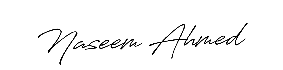 Make a beautiful signature design for name Naseem Ahmed. Use this online signature maker to create a handwritten signature for free. Naseem Ahmed signature style 7 images and pictures png