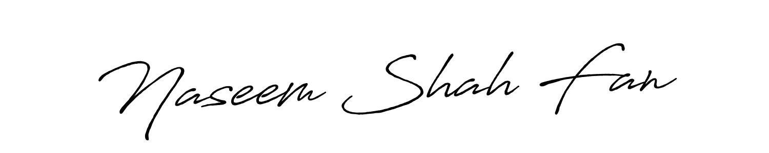 Design your own signature with our free online signature maker. With this signature software, you can create a handwritten (Antro_Vectra_Bolder) signature for name Naseem Shah Fan. Naseem Shah Fan signature style 7 images and pictures png