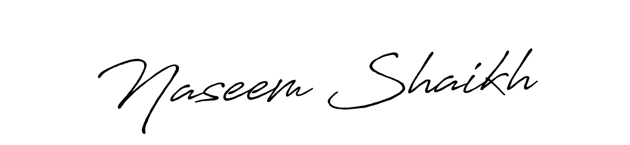 How to make Naseem Shaikh signature? Antro_Vectra_Bolder is a professional autograph style. Create handwritten signature for Naseem Shaikh name. Naseem Shaikh signature style 7 images and pictures png