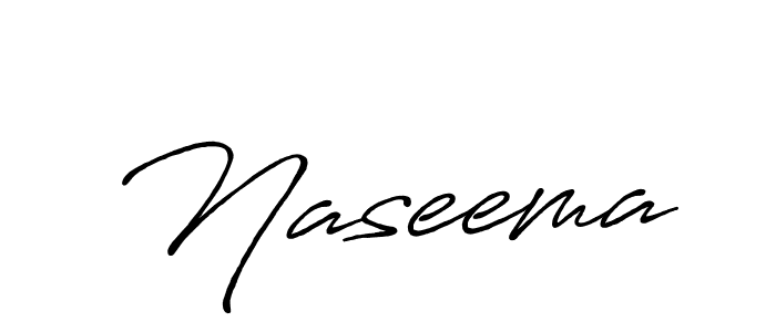 Make a beautiful signature design for name Naseema. With this signature (Antro_Vectra_Bolder) style, you can create a handwritten signature for free. Naseema signature style 7 images and pictures png
