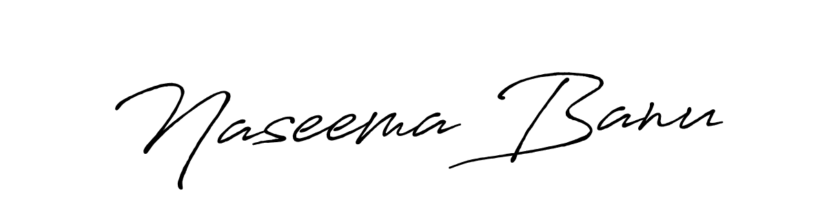 How to make Naseema Banu signature? Antro_Vectra_Bolder is a professional autograph style. Create handwritten signature for Naseema Banu name. Naseema Banu signature style 7 images and pictures png