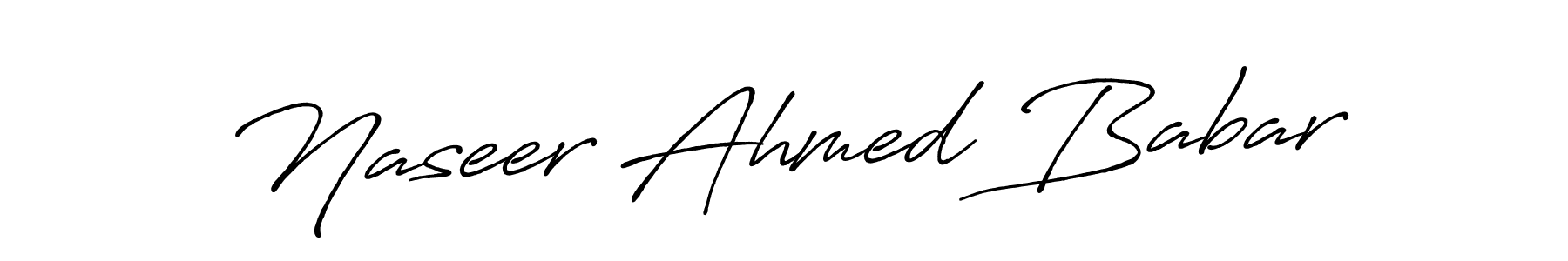 if you are searching for the best signature style for your name Naseer Ahmed Babar. so please give up your signature search. here we have designed multiple signature styles  using Antro_Vectra_Bolder. Naseer Ahmed Babar signature style 7 images and pictures png