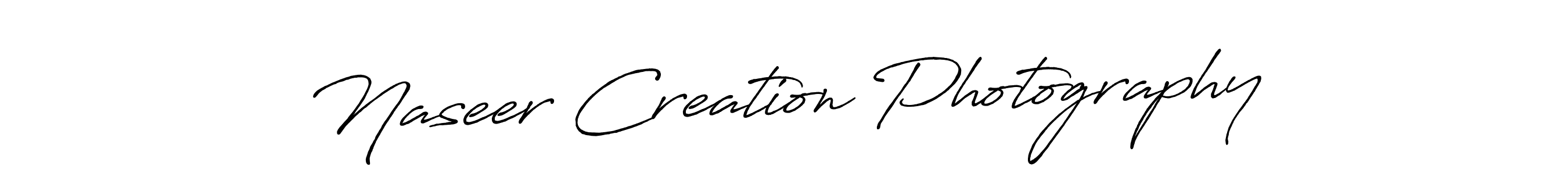 Make a beautiful signature design for name Naseer Creation Photography. With this signature (Antro_Vectra_Bolder) style, you can create a handwritten signature for free. Naseer Creation Photography signature style 7 images and pictures png