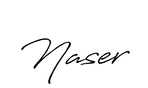 How to make Naser name signature. Use Antro_Vectra_Bolder style for creating short signs online. This is the latest handwritten sign. Naser signature style 7 images and pictures png