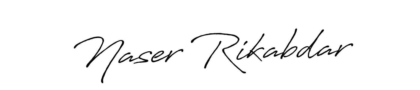 It looks lik you need a new signature style for name Naser Rikabdar. Design unique handwritten (Antro_Vectra_Bolder) signature with our free signature maker in just a few clicks. Naser Rikabdar signature style 7 images and pictures png