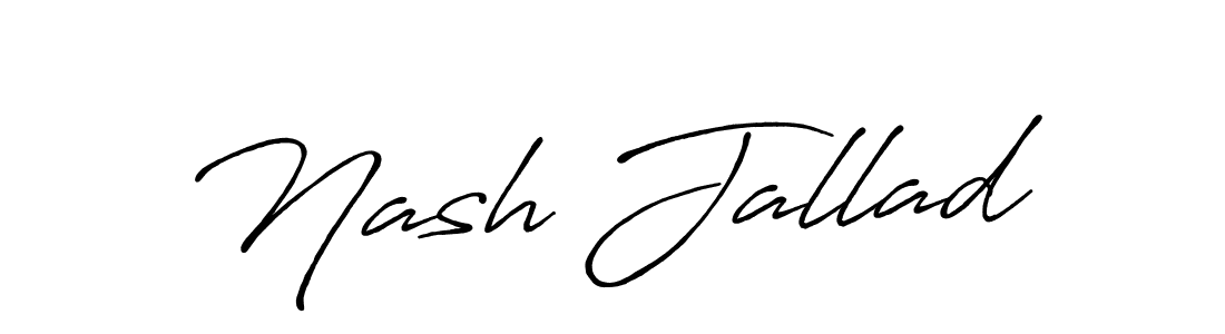 Make a beautiful signature design for name Nash Jallad. Use this online signature maker to create a handwritten signature for free. Nash Jallad signature style 7 images and pictures png