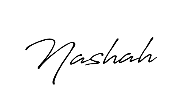 Design your own signature with our free online signature maker. With this signature software, you can create a handwritten (Antro_Vectra_Bolder) signature for name Nashah. Nashah signature style 7 images and pictures png