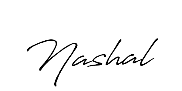 How to make Nashal signature? Antro_Vectra_Bolder is a professional autograph style. Create handwritten signature for Nashal name. Nashal signature style 7 images and pictures png