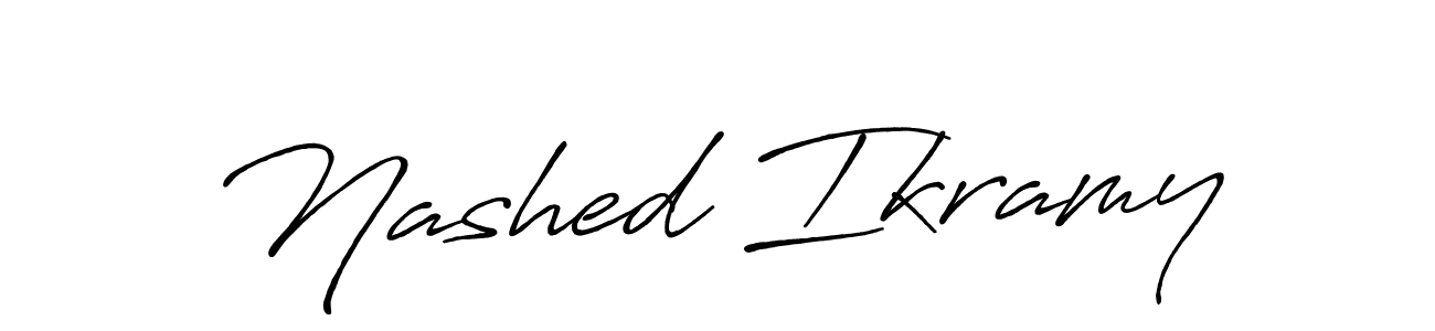 Use a signature maker to create a handwritten signature online. With this signature software, you can design (Antro_Vectra_Bolder) your own signature for name Nashed Ikramy. Nashed Ikramy signature style 7 images and pictures png