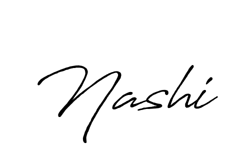Nashi stylish signature style. Best Handwritten Sign (Antro_Vectra_Bolder) for my name. Handwritten Signature Collection Ideas for my name Nashi. Nashi signature style 7 images and pictures png