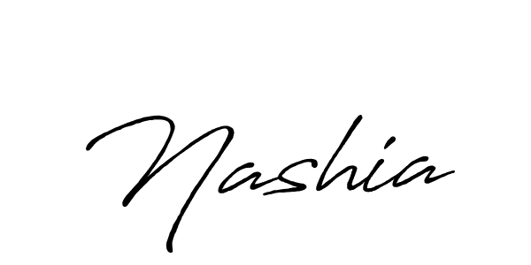 The best way (Antro_Vectra_Bolder) to make a short signature is to pick only two or three words in your name. The name Nashia include a total of six letters. For converting this name. Nashia signature style 7 images and pictures png