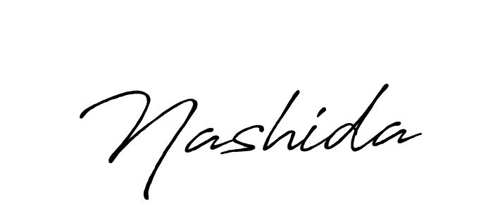 Also You can easily find your signature by using the search form. We will create Nashida name handwritten signature images for you free of cost using Antro_Vectra_Bolder sign style. Nashida signature style 7 images and pictures png