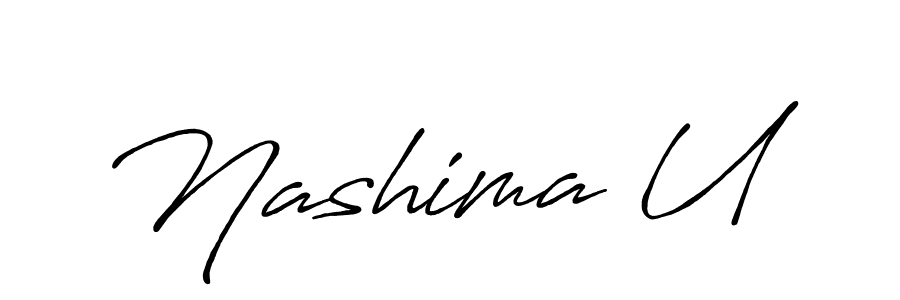 The best way (Antro_Vectra_Bolder) to make a short signature is to pick only two or three words in your name. The name Nashima U include a total of six letters. For converting this name. Nashima U signature style 7 images and pictures png