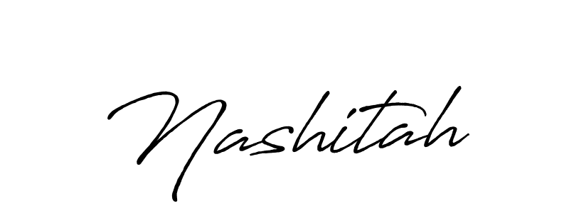 Also we have Nashitah name is the best signature style. Create professional handwritten signature collection using Antro_Vectra_Bolder autograph style. Nashitah signature style 7 images and pictures png