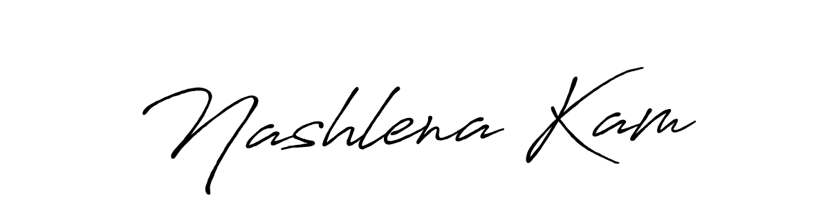 This is the best signature style for the Nashlena Kam name. Also you like these signature font (Antro_Vectra_Bolder). Mix name signature. Nashlena Kam signature style 7 images and pictures png