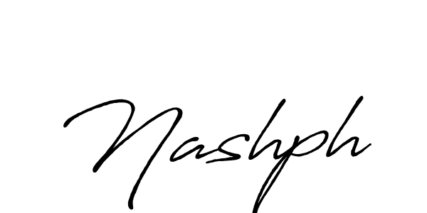 The best way (Antro_Vectra_Bolder) to make a short signature is to pick only two or three words in your name. The name Nashph include a total of six letters. For converting this name. Nashph signature style 7 images and pictures png