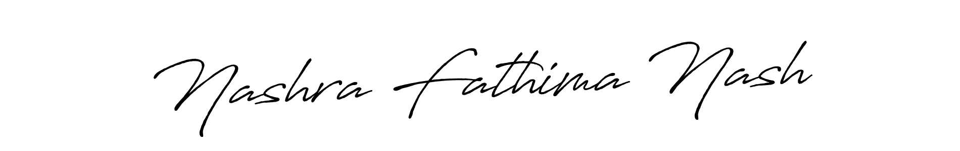 Make a short Nashra Fathima Nash signature style. Manage your documents anywhere anytime using Antro_Vectra_Bolder. Create and add eSignatures, submit forms, share and send files easily. Nashra Fathima Nash signature style 7 images and pictures png