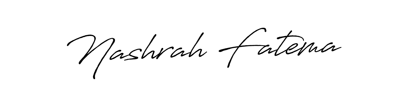 How to make Nashrah Fatema signature? Antro_Vectra_Bolder is a professional autograph style. Create handwritten signature for Nashrah Fatema name. Nashrah Fatema signature style 7 images and pictures png