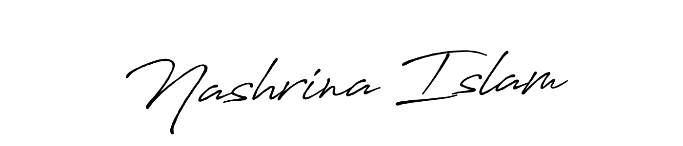 Also You can easily find your signature by using the search form. We will create Nashrina Islam name handwritten signature images for you free of cost using Antro_Vectra_Bolder sign style. Nashrina Islam signature style 7 images and pictures png