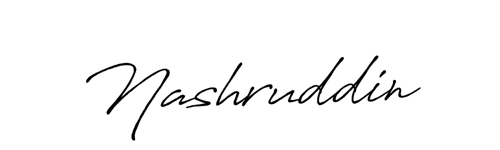 How to make Nashruddin signature? Antro_Vectra_Bolder is a professional autograph style. Create handwritten signature for Nashruddin name. Nashruddin signature style 7 images and pictures png