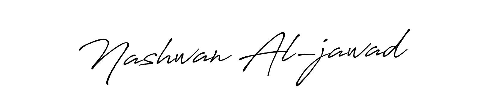 The best way (Antro_Vectra_Bolder) to make a short signature is to pick only two or three words in your name. The name Nashwan Al-jawad include a total of six letters. For converting this name. Nashwan Al-jawad signature style 7 images and pictures png