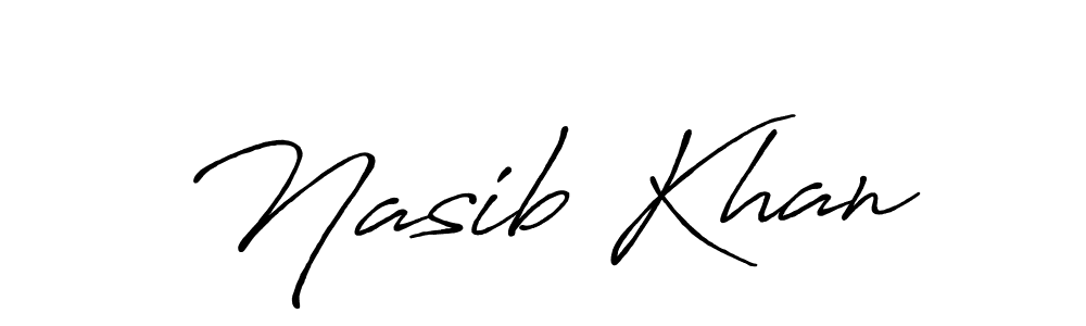 It looks lik you need a new signature style for name Nasib Khan. Design unique handwritten (Antro_Vectra_Bolder) signature with our free signature maker in just a few clicks. Nasib Khan signature style 7 images and pictures png