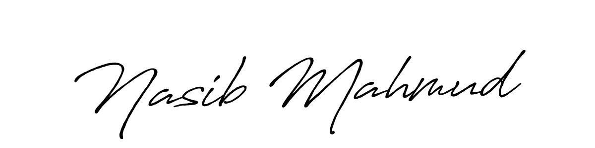 Design your own signature with our free online signature maker. With this signature software, you can create a handwritten (Antro_Vectra_Bolder) signature for name Nasib Mahmud. Nasib Mahmud signature style 7 images and pictures png