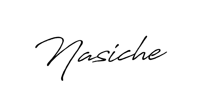How to make Nasiche name signature. Use Antro_Vectra_Bolder style for creating short signs online. This is the latest handwritten sign. Nasiche signature style 7 images and pictures png
